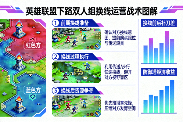 英雄联盟下路双人组换线运营战术图解